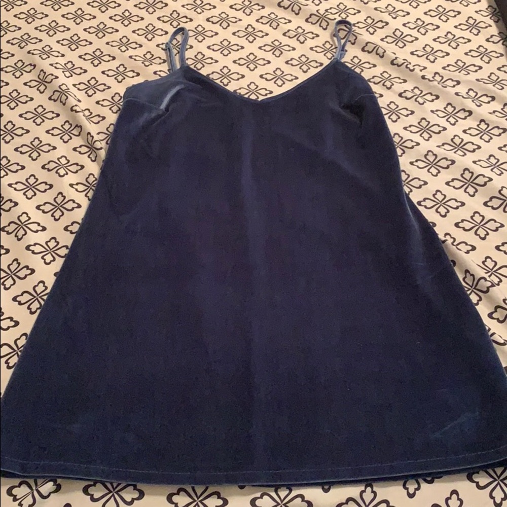 Blue Velvet Hollister Mini Dress